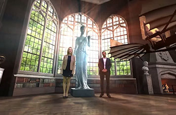 Papertown films in a virtual airplane using Mo-Sys new Onset VP Services