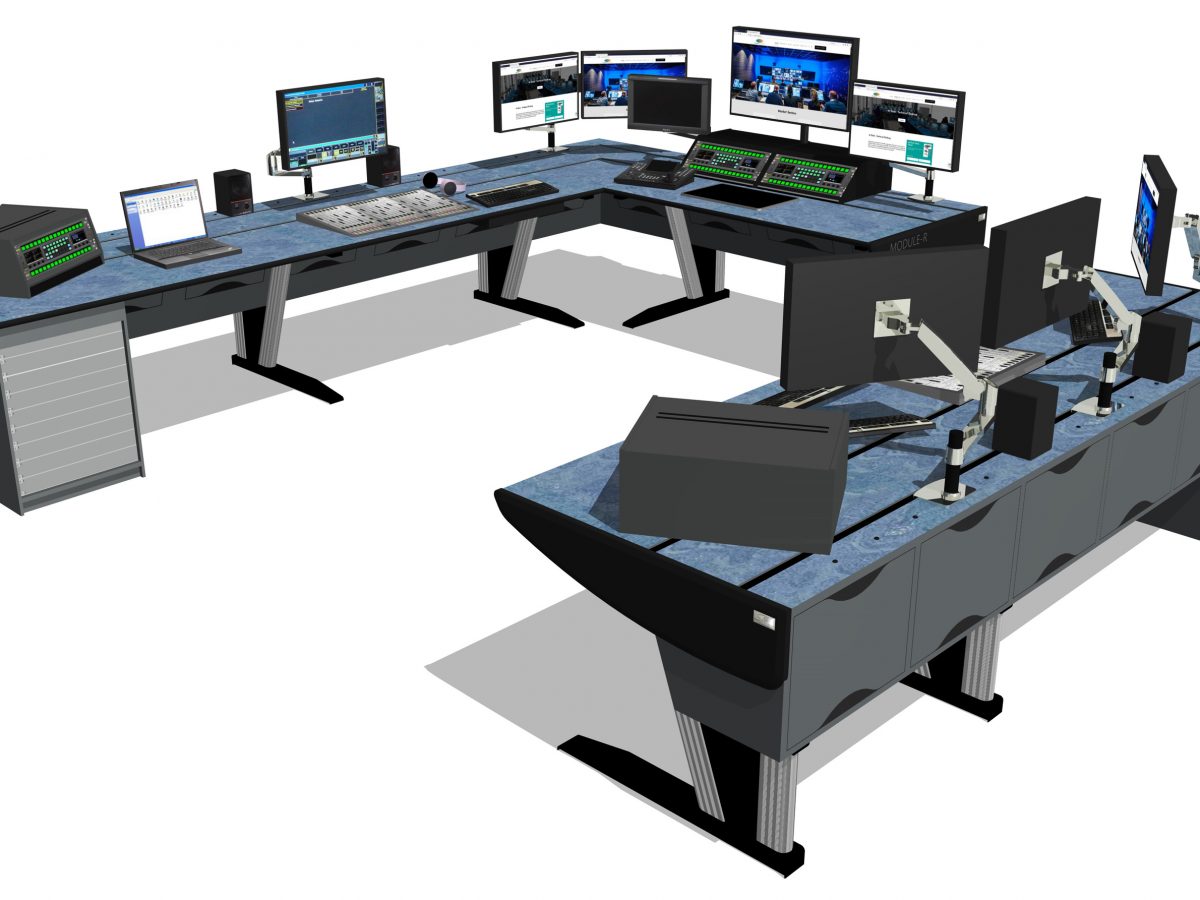 Custom Consoles Module-R Lite Control Desks Go On Air in Geneva