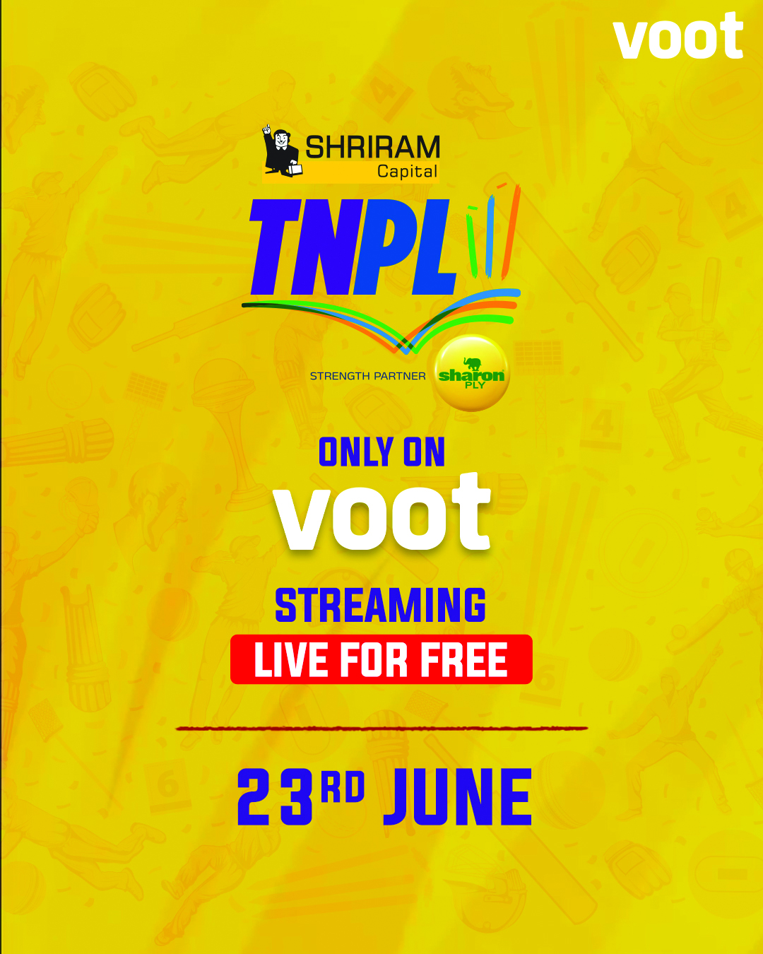 Tamil Nadu Premier League to live stream on Voot