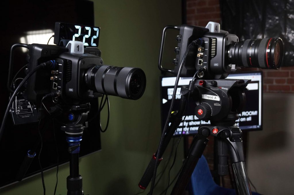 Daily Talk Show The Breakroom Captured and Live Streamed with Blackmagic Studio Camera 4K Pro