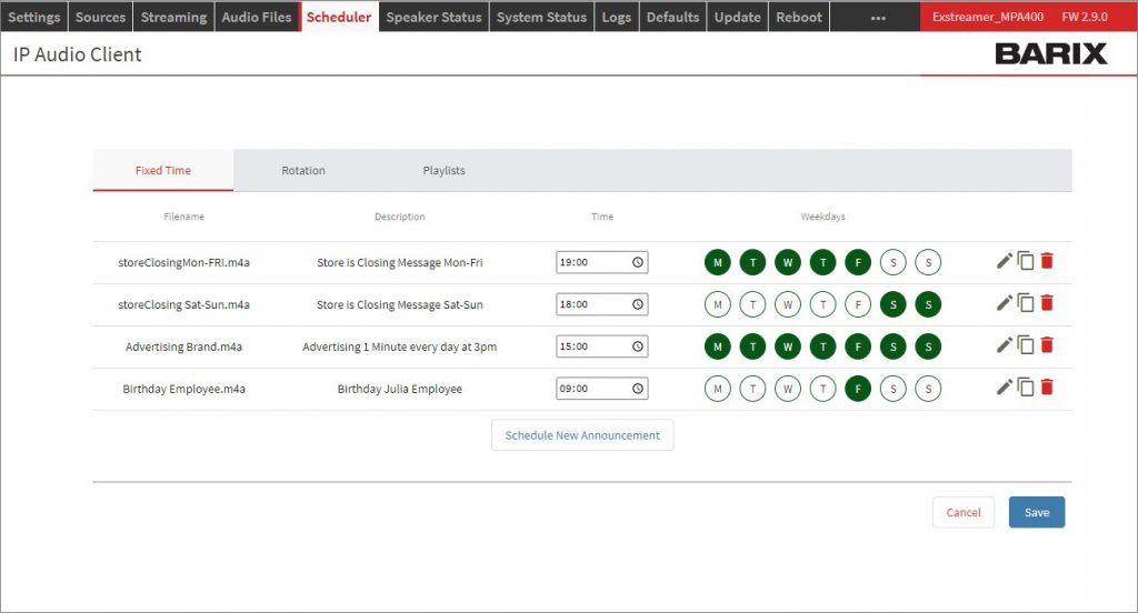 Barix Releases Major Upgrades for IP Audio Decoder and Amplifier Family ...