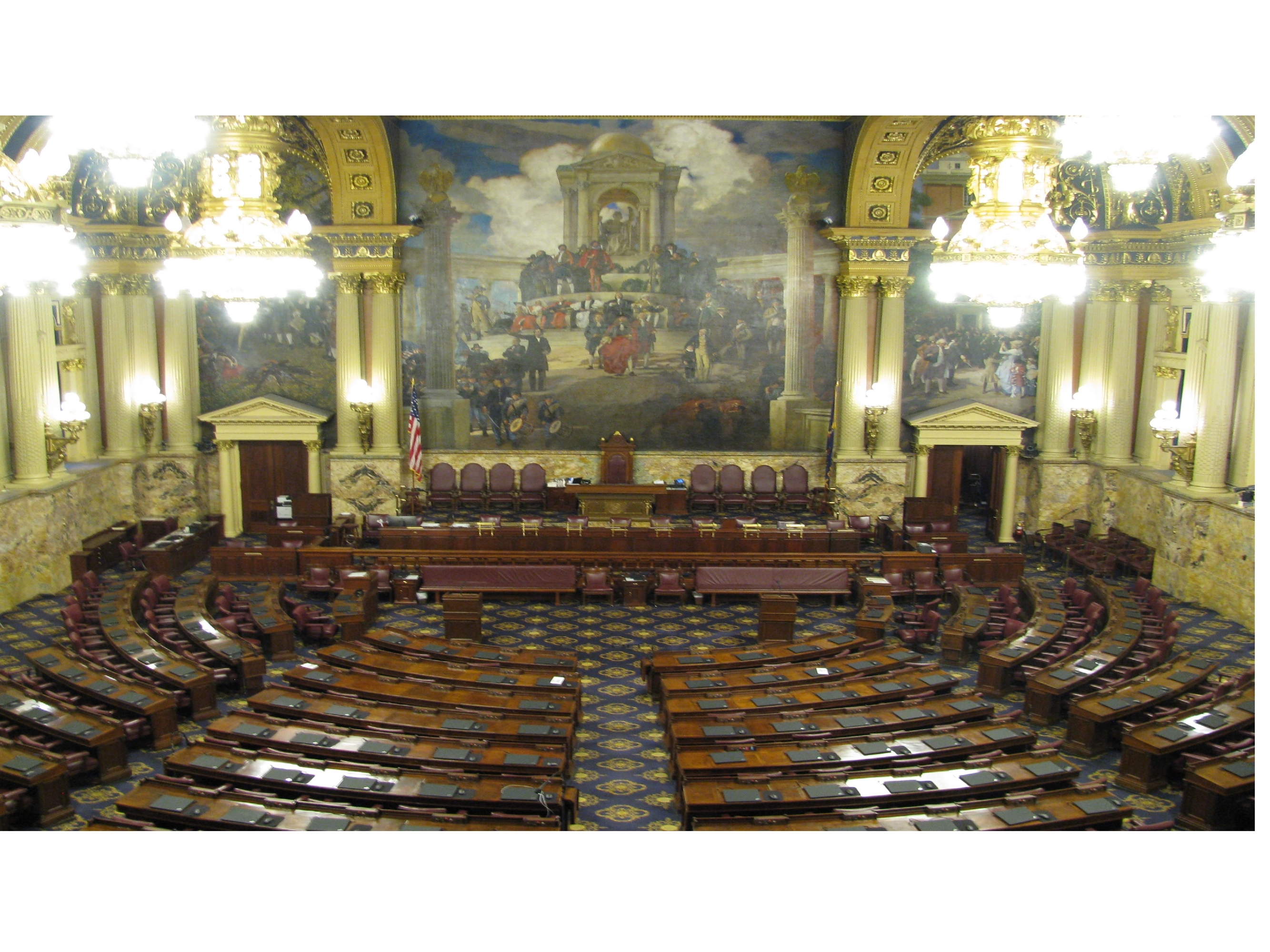 The Pennsylvania House of Representatives Records Proceedings with